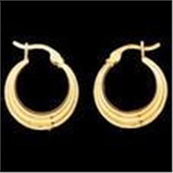 14k Gold TEEN HOOP Earrings - Brand New! #1286179