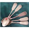Image 1 : 5 Plain Tip by Whiting Coin Silver Spoons #1286191