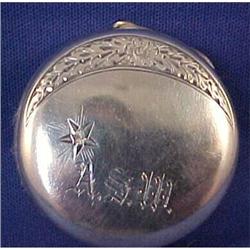 Wallace sterling silver Rouge Pot Covered Box #1286192