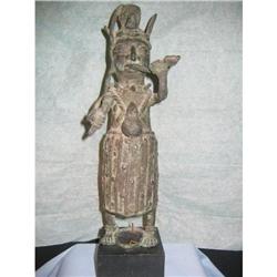 BRONZE STATUE OF A MEDICINE MAN #1286214
