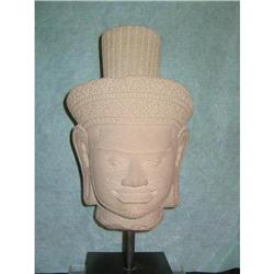 SANDSTONE HEAD OF A EASTERN INDIAN MAN #1286217