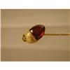 Image 1 : Stickpin  15ct.  Acorn  with  Almadine  Garnet #1304764