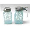 Image 1 : Breakfast Set - Shaker & Syrup Blue Opalescent #1304798