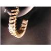 Image 1 : RHJ Channel Set Cubic Zirconium Hoop Earrings  #1304854