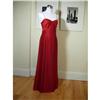 Red Silk Dress Gown Dress Ann Taylor 4 #1304866