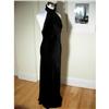 Ralph Lauren Black Velvet Halter Dress Gown 6 #1304867