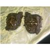 Pair Wall Porcelain/Clay Faces.  #1304996