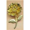 Image 1 : VINTAGE BROOCH - GILTED ROSE #1305143