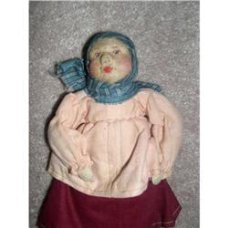 Russian Cloth doll straw shoes #1305261