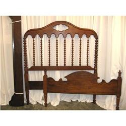 Standard Size Walnut High Back Spiral Victorian#1305388
