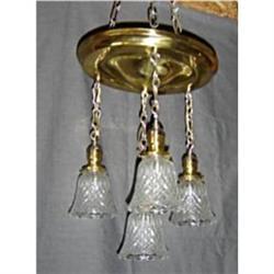 1904 Brass Chandelier #1305391