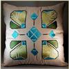 Image 1 : ARTS & CRAFTS MISSION EMBROIDERED GINGKO PILLOW#1305493