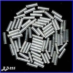 5000+ VINT SILVER LINED CRYSTAL TUBE BEADS 7mm #1305541