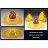 Image 1 : 6 YELLOW FIESTA STYLE ART POTTERY EGG HOLDERS #1305628