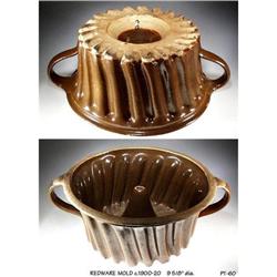 BEAUTIFUL ANTIQUE REDWARE MOLD PT60 #1305704