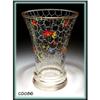 Image 1 : 1930's DECORATED HANDBLOWN GLASS CZECH VASE #1305823