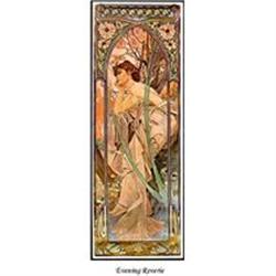 MUCHA ART NOUVEAU POSTER "EVENING REVERIE" #1305841