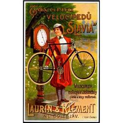 CZECH BICYCLE ADVERTISEMENT POSTER "SLAVIA" #1305847