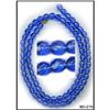 Image 1 : 365 CZECH VINTAGE BLUE FACETED BEADS 8mm  #279 #1305860