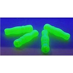 200 CZ VINT VASELINE GLASS COKE BTL BEADS 30mm #1305861