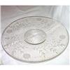 Image 1 : Vintage Etched 12 Inch Round Platter #1310601