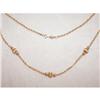 Image 1 : 14K Chain Necklace with Gold Beads #1310655