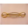 Image 1 : 18K Yellow Gold Diamond Hair Clasp Barrette #1310662