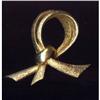 Image 1 : Castlecliff Golden Ribbon Brooch #1310900