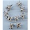 Image 1 : Silver  Butterfly  Bracelet  Earring Set #1310955