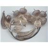 Image 1 :  Silver Wire Work Flower Brooch Large #1310957