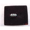 Image 1 : Estate Childs Sterling Turquoise Ring Size 1 #1311387