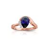 Image 1 : Genuine 1.52 ctw Sapphire & Diamond Ring 14KT Rose Gold - REF-56T5A
