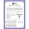 Image 2 : Genuine 7.56 ctw Amethyst & Diamond Necklace 14KT Yellow Gold - REF-35K5V