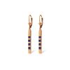 Image 1 : Genuine 0.70 ctw Sapphire Earrings 14KT Rose Gold - REF-56H9X