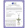 Image 2 : Genuine 4.75 ctw Green Amethyst & Pearl Necklace 14KT Rose Gold - REF-24Z3N