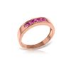 Image 1 : Genuine 0.60 ctw Pink Sapphire Ring 14KT Rose Gold - REF-50X5M