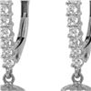 Image 1 : Genuine 8.3 ctw Pearl & Diamond Earrings 14KT White Gold - REF-52X7M
