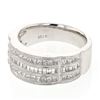 Image 1 : Natural 2.74 CTW Baguette & Princess Diamond Band Ring Platinum - REF-404F3M