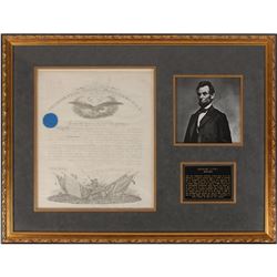 Abraham Lincoln Document Signed