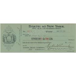 Franklin D. Roosevelt Signed Check