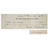 Image 1 : Grover and Frances Cleveland Signature and Check