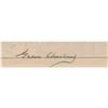 Image 2 : Grover and Frances Cleveland Signature and Check