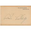 Image 1 : Calvin and Grace Coolidge Signed White House Cards