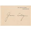 Image 2 : Calvin and Grace Coolidge Signed White House Cards