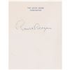 Image 1 : Ronald Reagan Signature