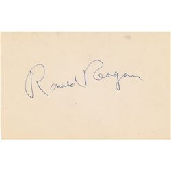 Ronald and Nancy Reagan Signatures