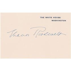 Eleanor Roosevelt Signed White House Card