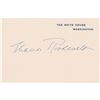 Image 1 : Eleanor Roosevelt Signed White House Card