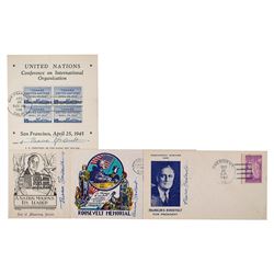 Eleanor Roosevelt Signed Group Lot