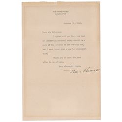 Eleanor Roosevelt Typed Letter Signed